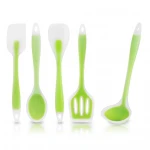 5 piece set Non-Stick Silicone Heat-Resistant Food Safe Cooking Utensil Set