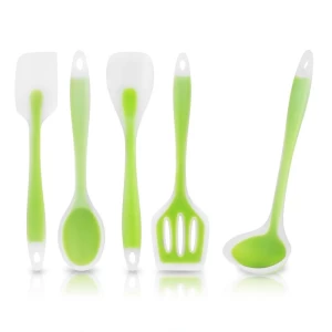 5 piece set Non-Stick Silicone Heat-Resistant Food Safe Cooking Utensil Set