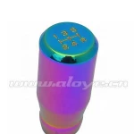 5 speed Universal Car Aluminum Gear Shifter Shift Knob for Manual Neo Chrome