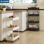 5 Tier Contracted Restaurant Four-Wheel In Hand Cart Trolley Home Storage
