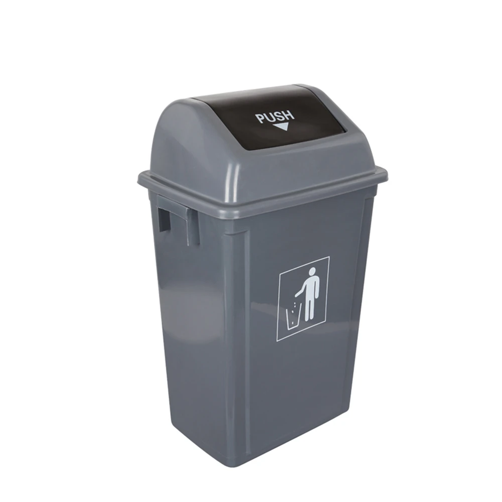50 liter 60L plastic garbage trash can waste bin dustbin