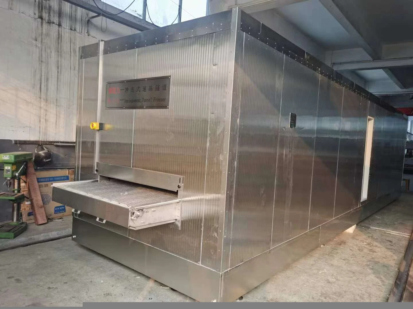 500kg/hour Stainless steel blast freezer compressor quick IQF  tunnel freezer IQF freezer for meat  seafood  freezing machine