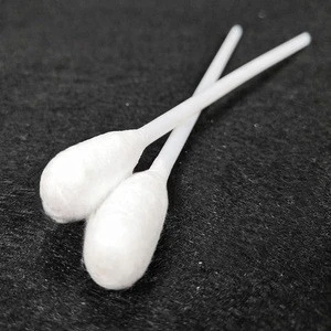 6" Plastic stick single head medical cotton swabs/buds