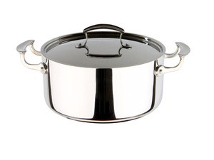 6 QT Double Dutch Oven stainless steel hammered Casserole with  Cover