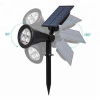 6000K 4 led out door lawn stake solar garden path light