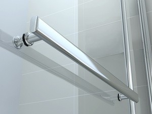 6mm Swinging Bath Screen With Towelrod
