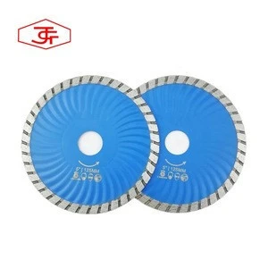 7-Inch Wave-Turbo Diamond Blade, Wet or Dry Precise Cutting of Concrete, Masonry, Granite, Marble