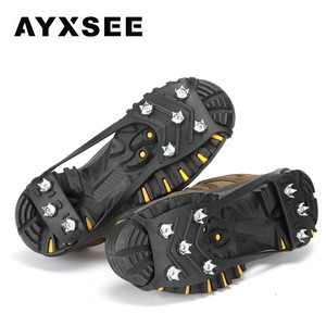 8 studs crampons buffet crampons snow ice football foot  shoes snow walking crampons Rubber Unisex
