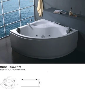 80x80cm Customize personality corner massage whirlpool small bathtub