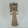 8.5"Inch Christian Wooden Painted Angel Statues