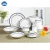 Import 86pcs golden New bone China dinner set home utensil hot sale in Saudi Arabia with tea serving set and tureen from China