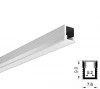8*9mm Super Slim aluminum led profile strips with 1m 2m 3m length