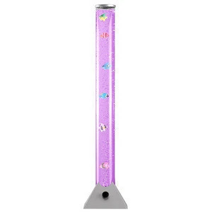 90CM Colour Changing LED Novelty Sensory Mood Bubble Fish Water Tube Floor Lamp with remote NX-XHY-90