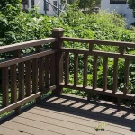 90MM*40MM WPC Hollow Handrail