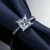 Import 925 Sterling Silver 1CT Princess Cut Moissanite Sliver Ring from China