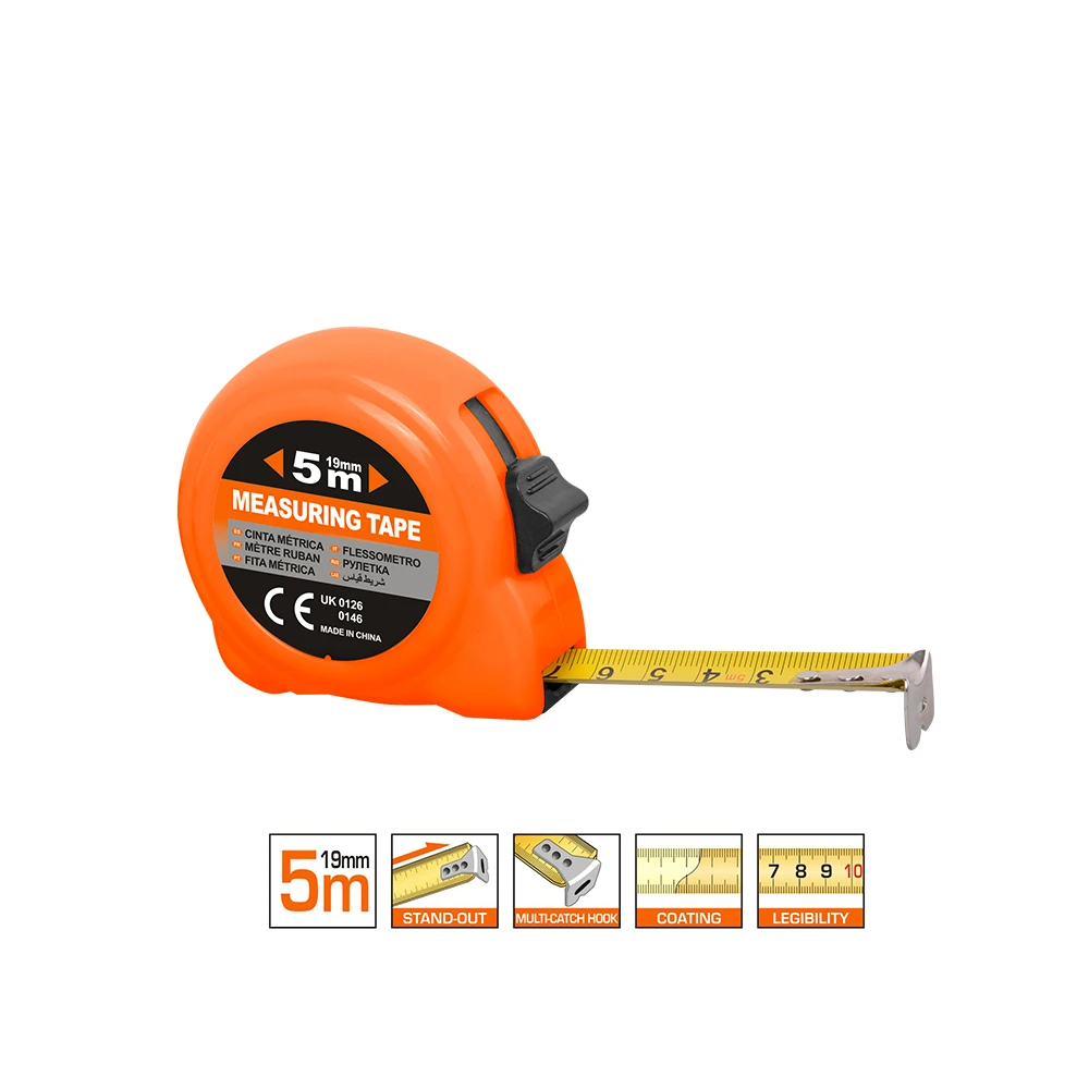 94510 Measuring Tape 5m*19mm 2020 Professional New Retractable Measure Tape With Logo
