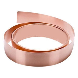 99.95% Copper Strip T2 Cu Soft Metal Copper Bar Plate Conductivity Flat Sheet 25mmx3mm 50m/roll