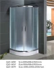 ABS 6mm ground glass with silk printing bathroom shower enclosure