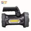 ABS Outdoor Tent Emergency Handheld Flashlights Spotlight Torch Camping Lantern Rechargeable Side Lights LED Searchlight