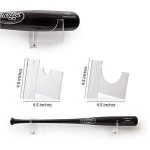 Acrylic Baseball Bat Wall Mount Acrylic Bat Holder - Fits Any Baseball or Softball Bat