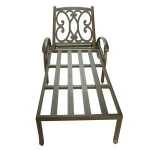 Adjustable cast aluminum sun lounger for sale