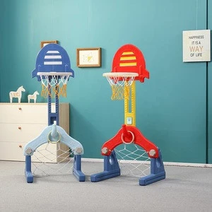 Adjustable High Quality Kids Plastic Basketball Stand Indoor Basketball Hoop And Stand