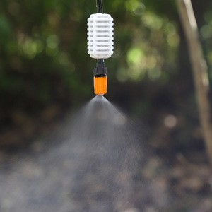 Adjustable Orange seven Outlets Atomizing Nozzle Garden Lawn Micro Water Sprinkler For Green House