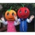 Import adult orange costume for event, advertising fabric orange mascot costume for sale from China