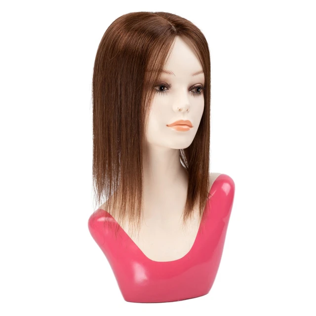 AIFANLIDE 13x13cm Silk Base Human Hair Crown Topper Hair pieces human hair toppers for women