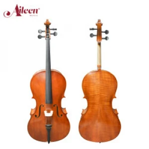 AileenMusic plywood spruce top flamed back 4/4-1/8 student cello made in china(CG001-HP)