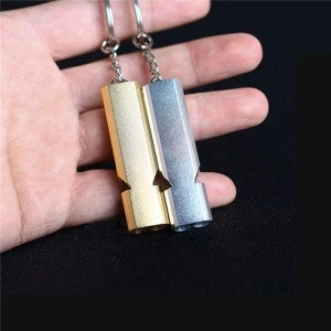 Alloy Outdoor Emergency Survival Whistle Keychain EDC Whistle