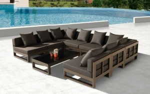 Aluminum  and water resistant fabric outdoor garden patio furniture 1428