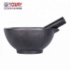 Amazon Hot Sale Heavy Duty Cast Iron  Mortar and Pestle / Spice Grinder / Molcajete