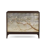American Console Furniture Console Table Living Room with Elegant Home Furniture Solid Wood Color Drawing Design on The Door