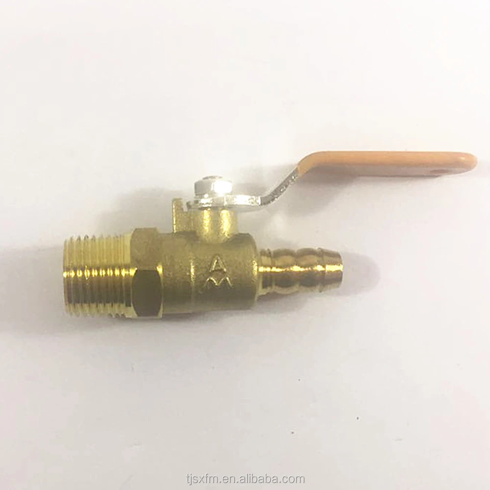 amico  brand  3/8 inch Aluminum  Hose Connector Brass Ball Valve Gas valve