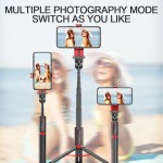 Anti shake smart selfie stick remote control 360 rotation blue tooth selfie stick tripod