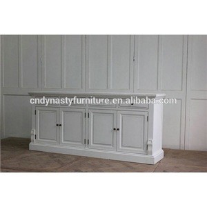 antique french style white painted wood sideboard