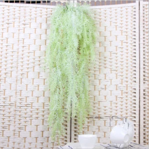 Artificial plant air grass rattan bundle decorates plastic green plant house wall to hang wedding decoration piece leaf