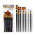Import Artist Paint Brush Set 10Pcs High Quality Nylon Hair Wood Handle Watercolor Acrylic Oil Brush Painting Art Supplies from China