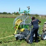 ASOE 8 inch fire field agricultural irrigation system lay flat hose reel made in China