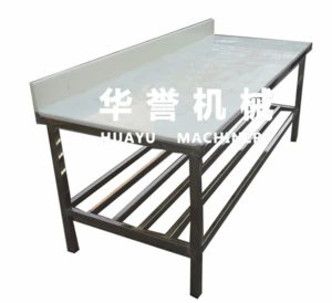 Assemble Working Table with PE Board for Food Processing