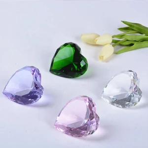 Attractive Price New Type K9 Crystal Color Crystal Heart Diamond