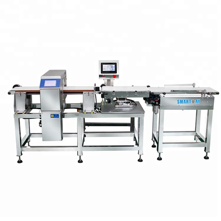 Automatic combination industrial metal detectors with check weigher