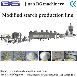 Automatic Pregelatinized modified potato/wheat/corn starches flours making extruders machines for oil well drilling and chemical
