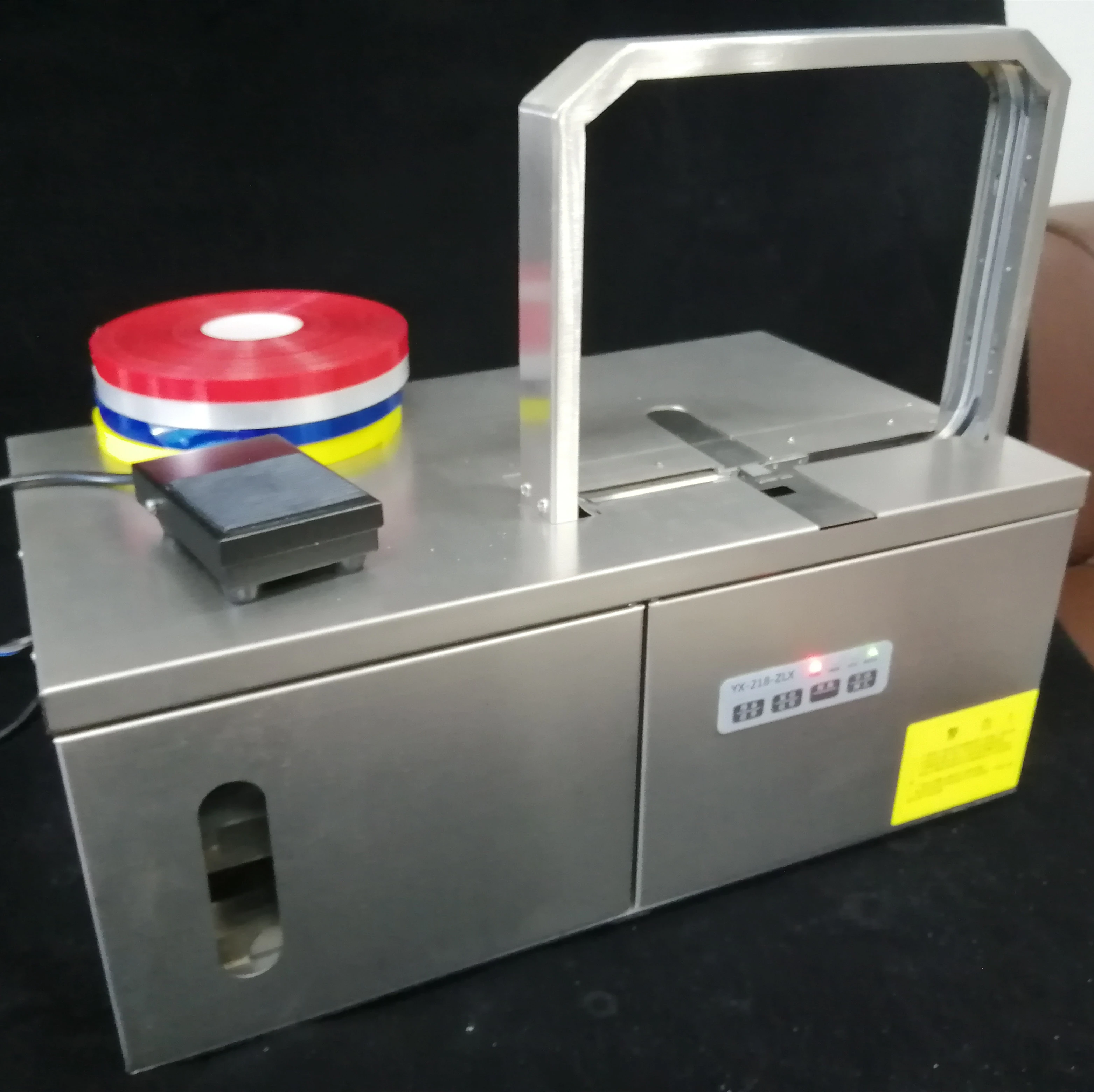 Automatic tabletop 12mm width exclusive vegetable strapping machine