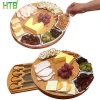 Bamboo Cheese Board Set With Cutlery In Slide-Out Drawer  cheese board and knife set chopping board set