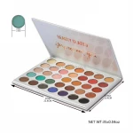 Beauty Glazed Professional Innovative Eye Cosmetics Makeup Products Vendor Glitter Shimmer Silver 35 Color Eyeshadow Palette