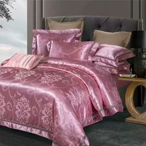 Bedroom Beautiful King Jacquard Embroidery  Luxury 3pcs Bedding Sets