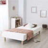 Bedroom furniture wooden single bed with spring mattress vacuum package mattress bed
