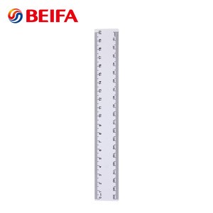Beifa Brand BF6253 Advertising Promotional White Color Custom 20CM Plastic Ruler
